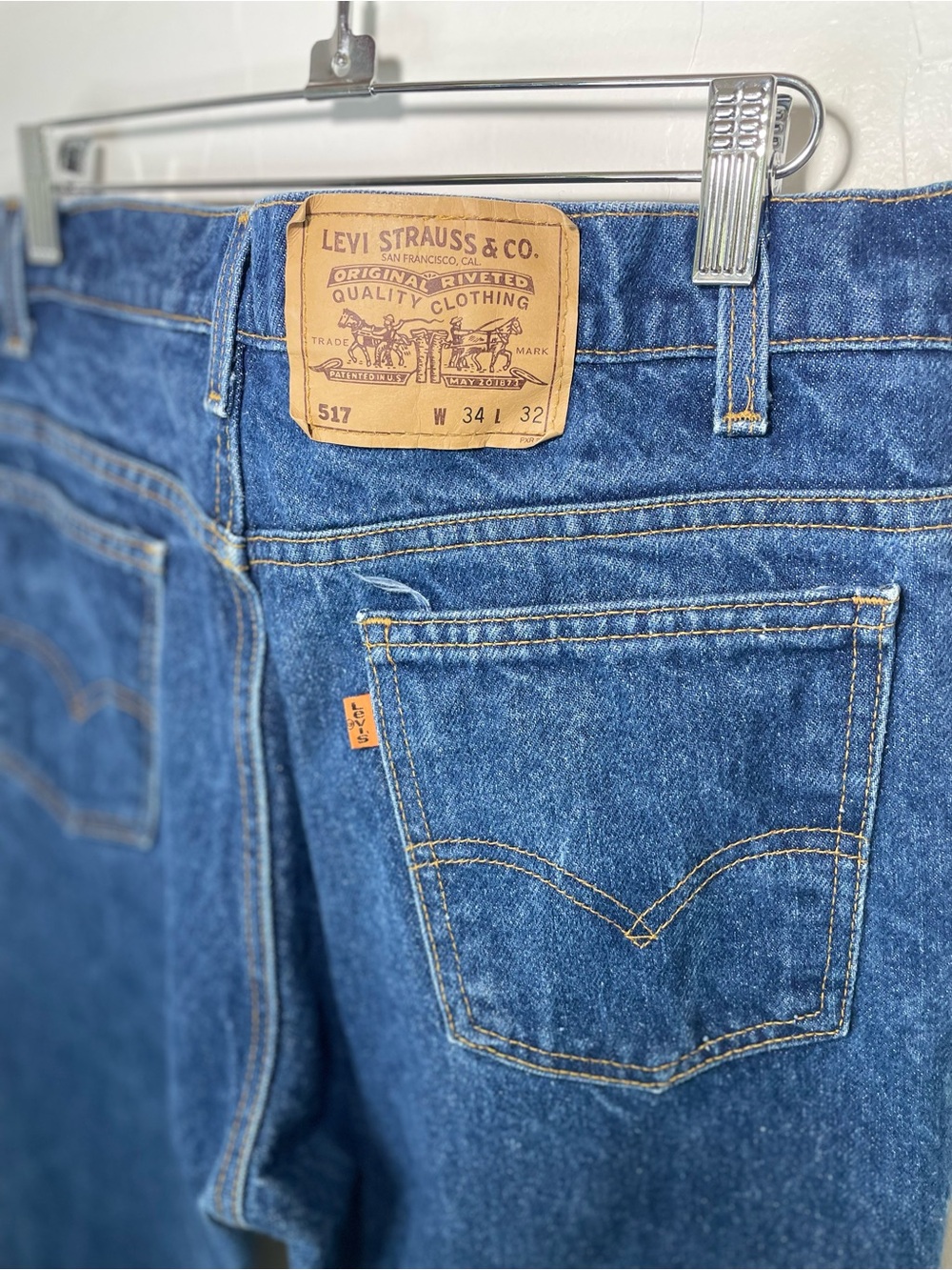Vintage Levi’s 517 Orange Tab Jeans - Picture 6 of 9